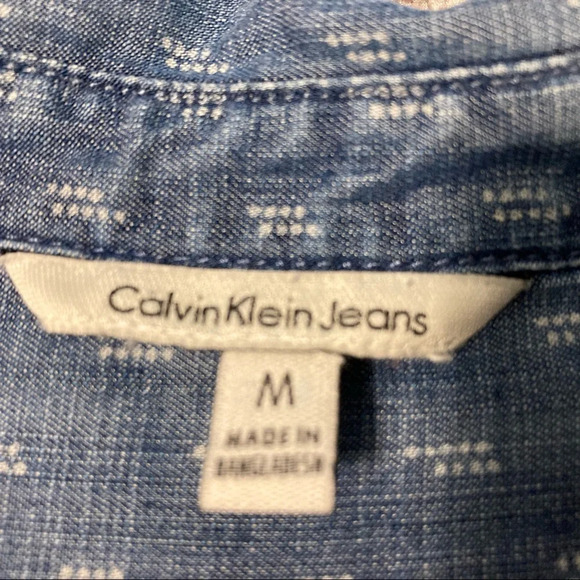 Calvin Klein Long Sleeve Denim Shirt M - Picture 13 of 15